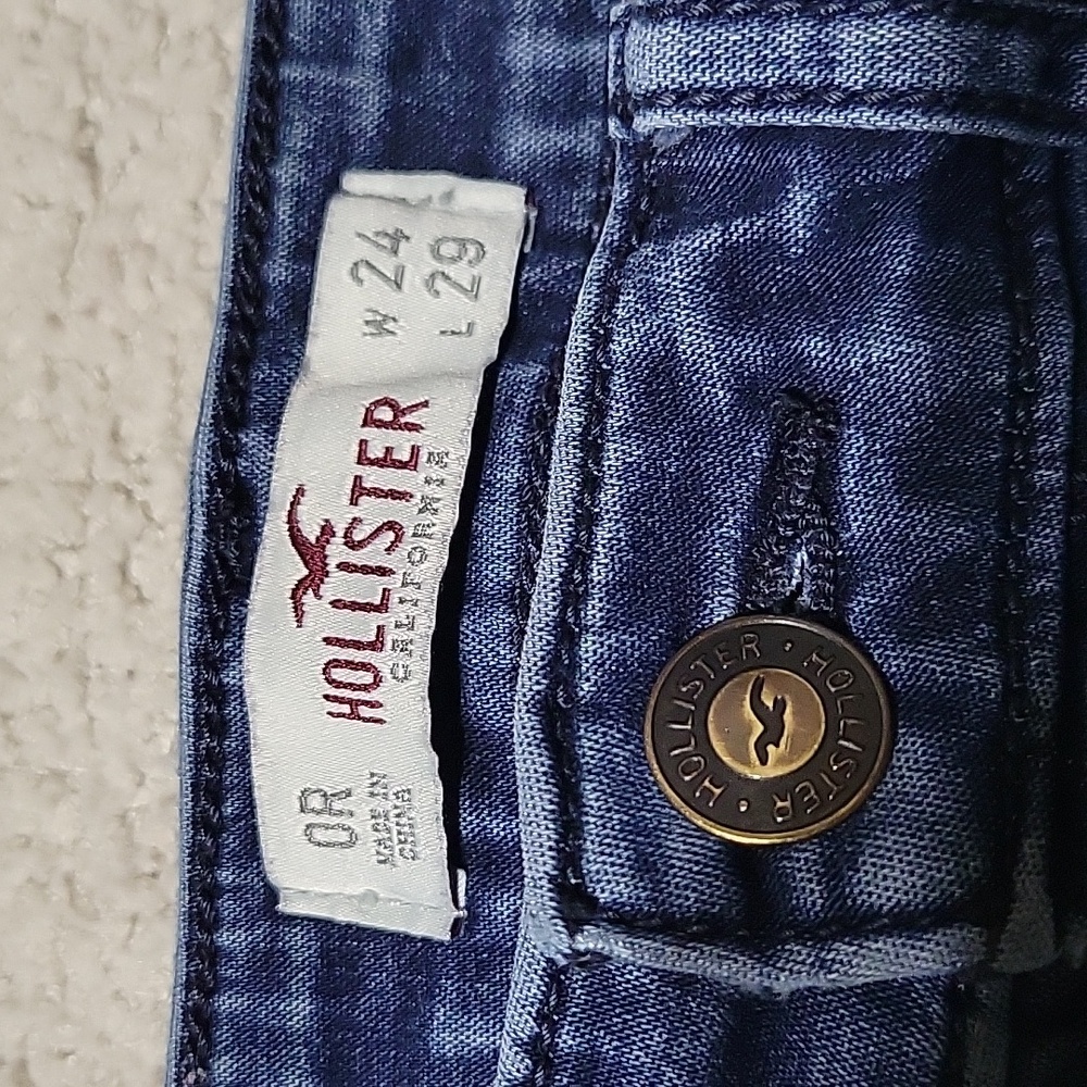 🌞Hollister Women's Skinny Jeans in Deep Blue W 24 L29 - Picture 3 of 7